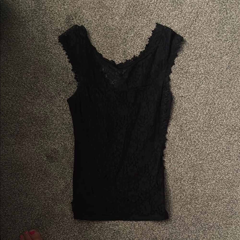 Express Black Lace Blouse
